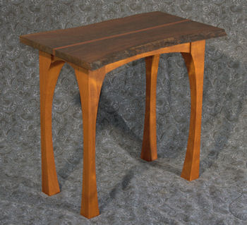 walnut slab table